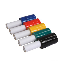 Free Sample LLDPE Roll Pack Hand Wrap Plastic Stretch Film with Handle Mini Black Stretch Film